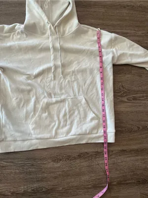 Marc New York Pullover Hoodie Womens Large Cream Ivory Kangaroo Andrew Marc thumbnail 10