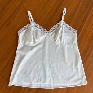 70s Vintage Deena Cami Tank S Ivory Lace Trim Lingerie Coquette Romantic Dreamy thumbnail 3