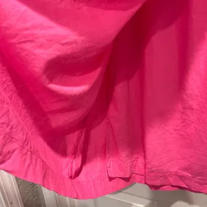 A New Day Hot Pink Linen Blend Wrap Midi‎ Skirt Large Fuchsia Elastic Waist Tie thumbnail 3
