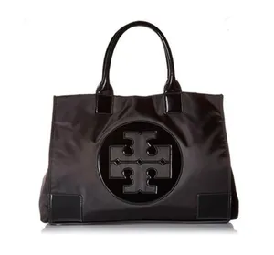 Tory Burch Ella Black Nylon Tote thumbnail 2