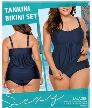 LALAGEN Women's Tankini Bikini Swimsuit Set of Two thumbnail 2