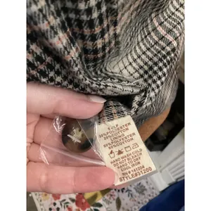 Hem & Thread Womens Brown Zip Up Plaid Lined Shacket Jacket Style 31200 Small thumbnail 7