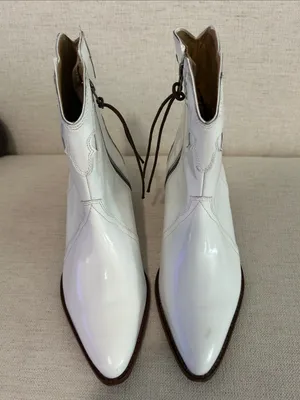 FREE PEOPLE New Frontier Western Boot, White, a size EU40/9.5-10, NWT FLAW thumbnail 3
