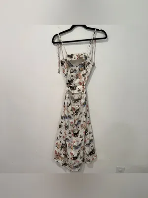 Reformation Alessa Janeiro Print Linen Midi Dress 0 thumbnail 7