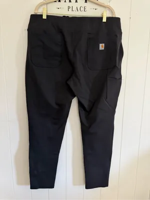Carhartt Force Womens Utility Stretch Pants Size XL Black Fitted Pull On Slim thumbnail 7
