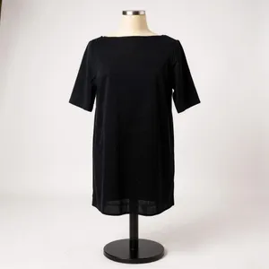 Abercrombie & Fitch 100% Linen Black Shift Dress Size Small thumbnail 2