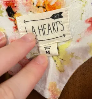 LA Hearts Cute Top With Heart Shaped Cut Out On Back thumbnail 2
