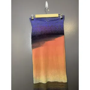 Guess Collection Skirt Womens Medium Multicolor Ombre Knit Maxi Lined Stretch thumbnail 5