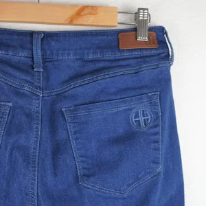 Hot in Hollywood Girlfriend Jeans Women Size M Blue Flare Leg Denim PA629616INV thumbnail 8
