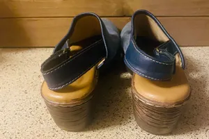 Born concept Denim Mules/Clogs women's size 8 (22) thumbnail 4