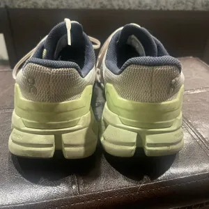 On Clouds Women's Sneakers - White and Lime Green thumbnail 6