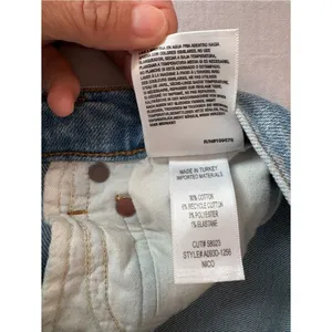 AGOLDE Nico High Rise Slim Jeans Light Wash Button Fly Size 26 thumbnail 8