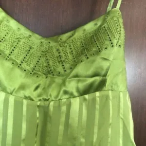 BCBGMaxAzria runway silk camisole green M thumbnail 2