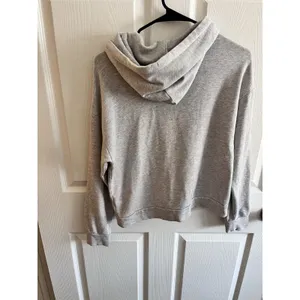 QUINCE SuperSoft Fleece Pullover Hoodie in Heather Grey - Size XS thumbnail 8