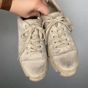 Steve Madden Platform Sneakers Women's 9 Cream Beige Chunky Y2K Grunge‎ Shoes thumbnail 2
