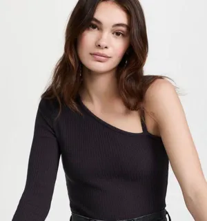 NWT Mika One Sleeve Thong Bodysuit thumbnail 2
