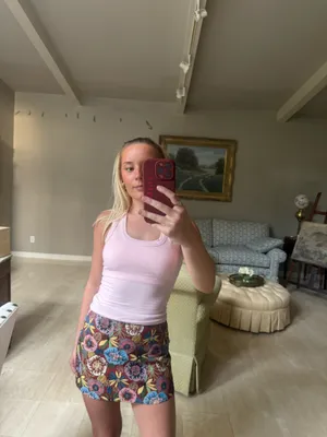 Floral Mini Skirt Multiple Size XS thumbnail 2