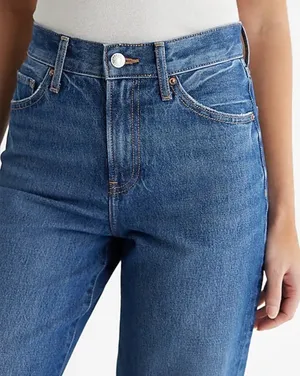 Express Super High Rise Modern Straight Jean- Size 10 thumbnail 1