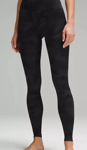 Lululemon black camo high rise leggings thumbnail 1