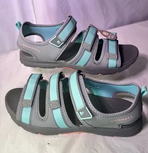 Merrell Women's Teal and Gray Strappy Outdoor Sandals thumbnail 1