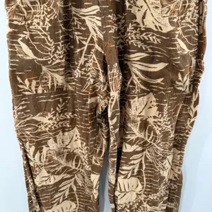 Urban Outfitters Teresa Printed Paperbag Pants Size Medium Linen Blend *No Belt* thumbnail 11