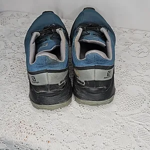Salomon Supercross Contagrip ortholite blue gray athletic running shoes sz 7 thumbnail 8