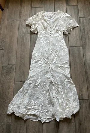 Astr Cream Floral Jacquard Maxi Dress thumbnail 1