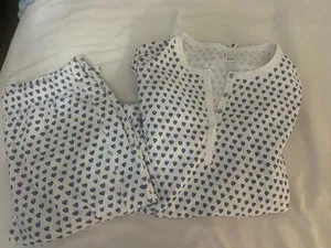 Roller rabbit blue heart pajamas  thumbnail 2