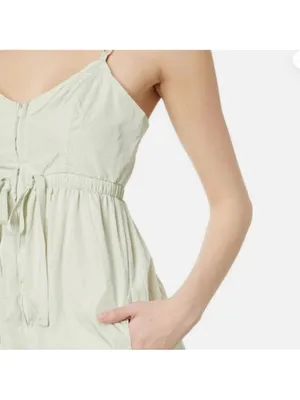 NWT FP Movement Down to Earth Onesie Jumpsuit in Summermist Light Green Small thumbnail 2