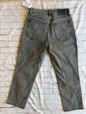 Abercrombie & Fitch The Ankle Straight Ultra High Rise 28 New NWT Black 6 Short thumbnail 13