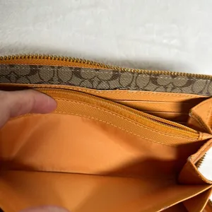 Coach Tan/ orangish Leather Wallet thumbnail 11