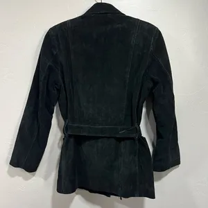 Firenze Leather Factory Suede Leather Jacket Black thumbnail 7
