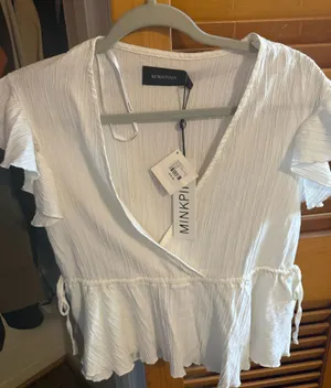 MINKPINK White Blouse Tie thumbnail 1