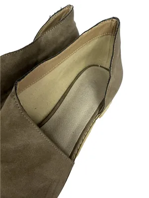 (RC) Women’s Taupe Suede Slip On Flats Low Heel Almond Toe Casual Comfort 10 thumbnail 5