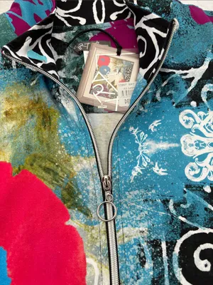 Dolcezza size medium new dress short art wearable artsy unique colorful thumbnail 5