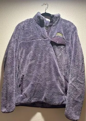L.L.Bean light purple fleece jacket, size M. thumbnail 1