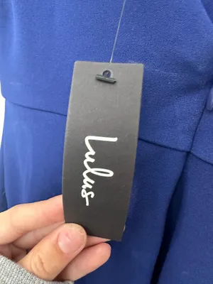 Lulus Moment Maker Cobalt Blue Square Neck  thumbnail 3