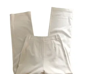 4th & Reckless High Waisted Trouser Pant Sz. 8 Ivory Pleated Pocked Wide Leg thumbnail 5