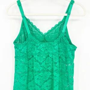 Torrid Womens Y2K Coquette‎ V-Neck Floral Lace Camisole Cami Top Size 2X Green thumbnail 6