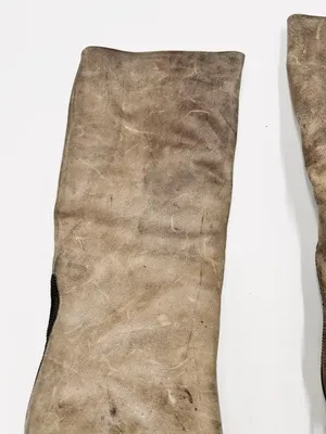 Steven by Steve Madden Taupe Leather 18" High Sz 6.5M Wedge Knee Boots thumbnail 10