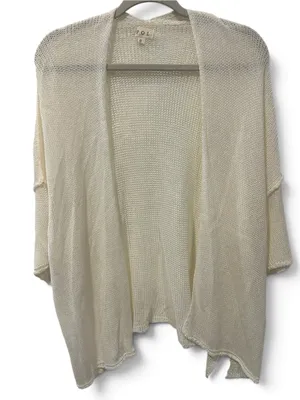 S POL Cream Open-Front Knit Cardigan thumbnail 2