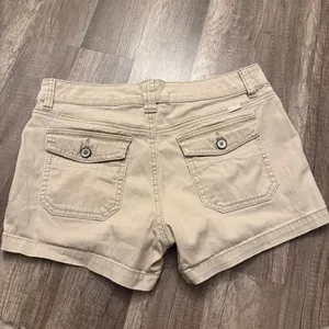 Unionbay Khaki Cargo Utility Shorts Tan Low Rise Y2K thumbnail 2