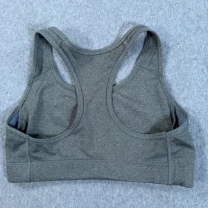 Nike Dri-Fit Racerback Sports Bra Size Small Gray Workout Gym Running thumbnail 6