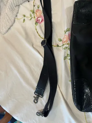 Tory Burch Black Canvas Tote Bag thumbnail 11