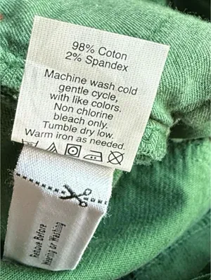 J. Crew Matchstick Green Corduroy Pants, Womens size 24 regular thumbnail 4
