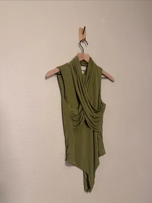 Revolve Lovers and Friends Kelly Bodysuit Olive Green Size Medium thumbnail 6