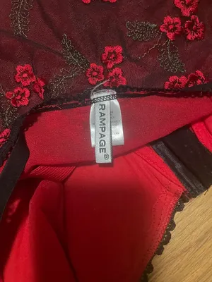 Vintage corset top Red Size 36 C thumbnail 4
