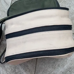Marc Jacobs REVERSIBLE leather Crossbody / Creme /Hunter Green, GOAT leather thumbnail 13