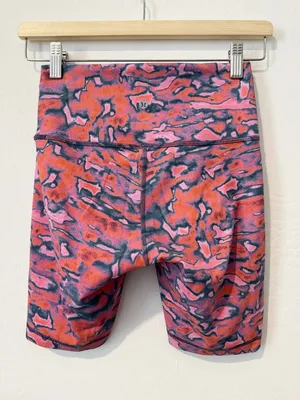 Lululemon Wunder Train Shorts 6 Chroma Clash Multi Gym Athletic High‎ Rise Biker thumbnail 10