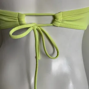 Victoria’s Secret 36DD chartreuse halter bikini top thumbnail 4